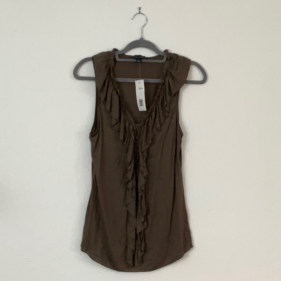 Banana Republic sleeveless casual ruffle tank top - Picture 1 of 4